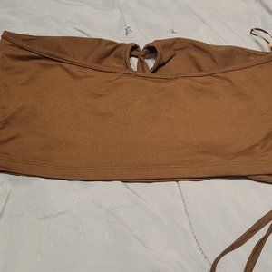 Brown tube top